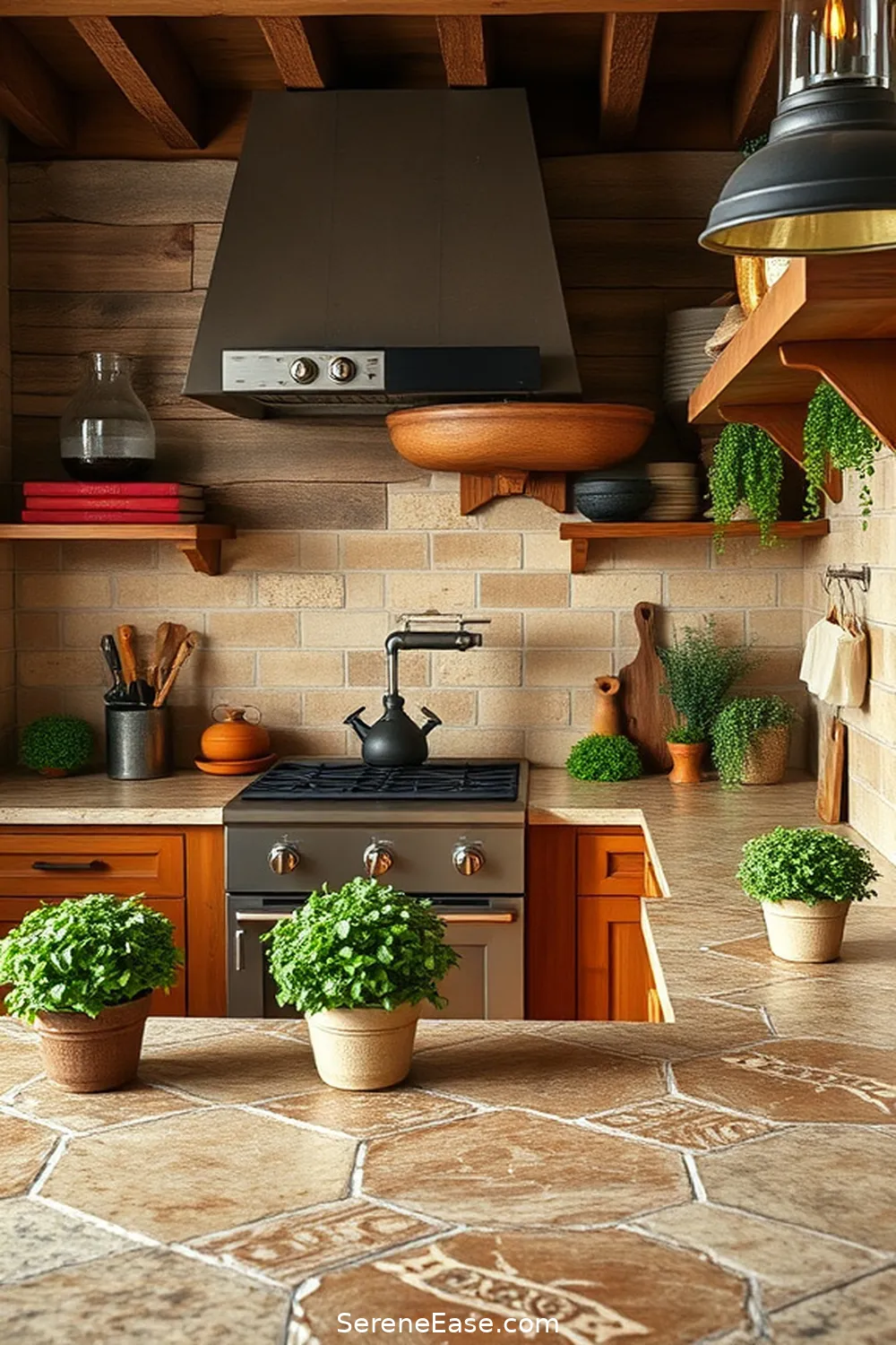 25 Ways to Incorporate Earth Tones in Your Modern Farmhouse Style Kitchen 5 Use Stone Countertops for 25 Ways to Incorporate Earth Tones in Your Modern Farmhouse Style Kitchen