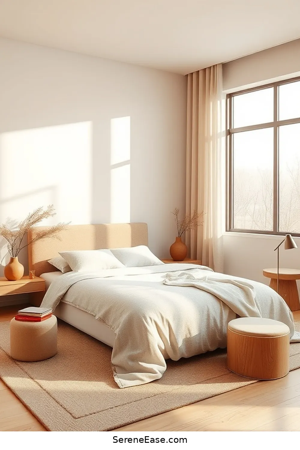 25 Ways to Incorporate Earth Tones in a Minimalist Bedroom Style 17 Choose Simple, Organic Shapes for 25 Ways to Incorporate Earth Tones in a Minimalist Bedroom Style