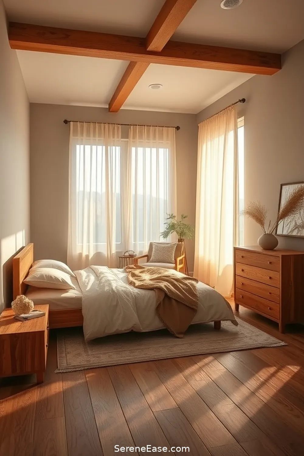 25 Ways to Incorporate Earth Tones in a Minimalist Bedroom Style 3 Incorporate Natural Wood Furniture for 25 Ways to Incorporate Earth Tones in a Minimalist Bedroom Style