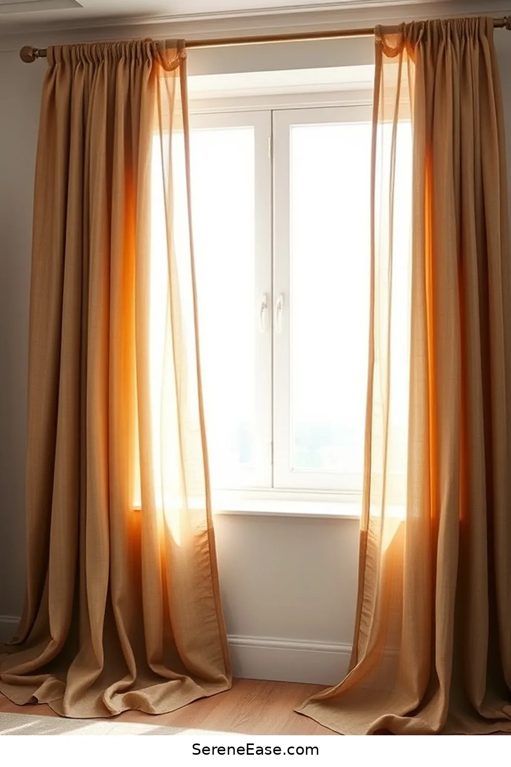 25 Ways to Incorporate Earth Tones in a Minimalist Bedroom Style 13 Install Natural Fiber Curtains for 25 Ways to Incorporate Earth Tones in a Minimalist Bedroom Style