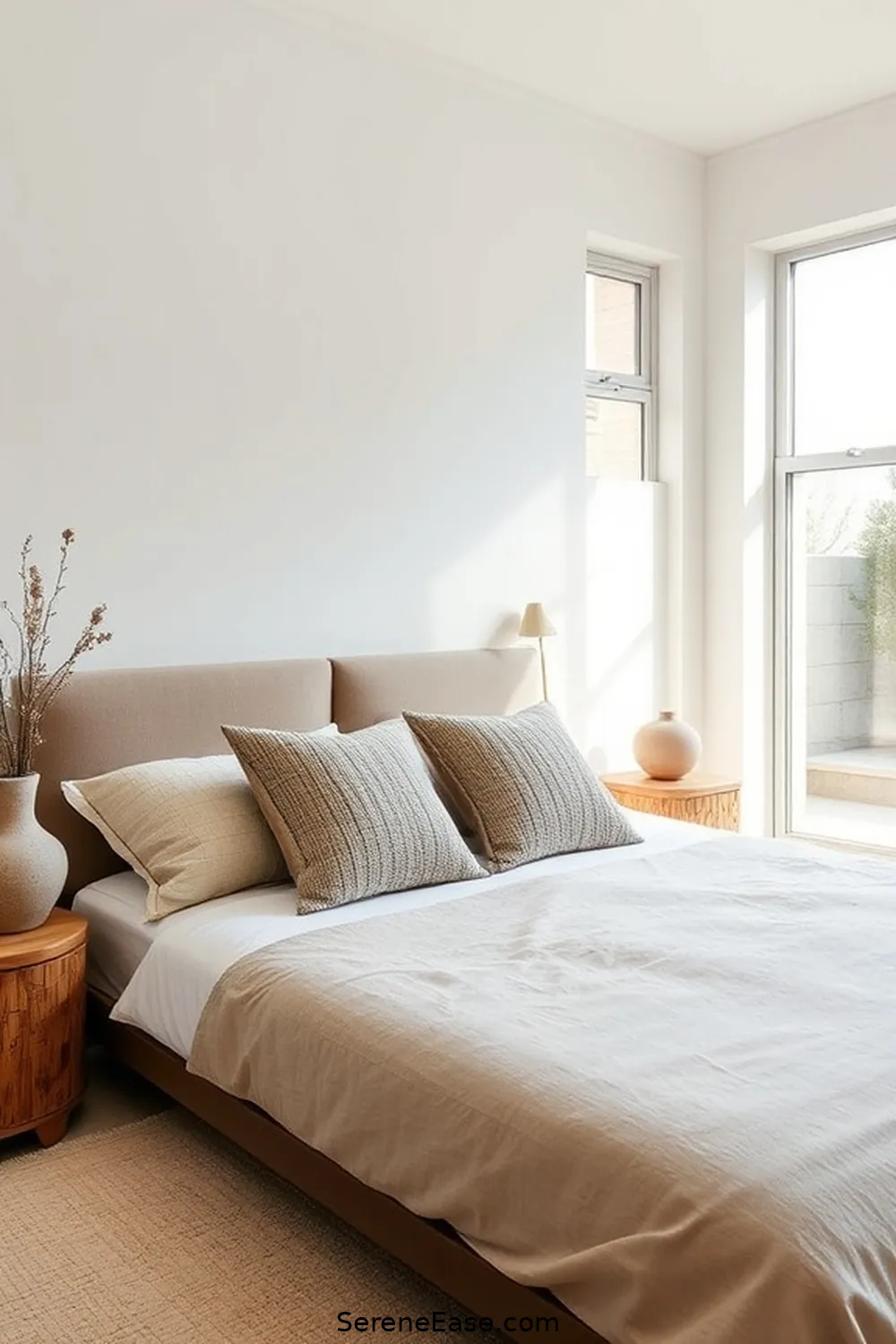 25 Ways to Incorporate Earth Tones in a Minimalist Bedroom Style 6 Opt for Stone Accents for 25 Ways to Incorporate Earth Tones in a Minimalist Bedroom Style