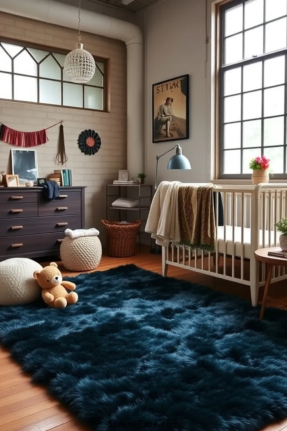 25 Ways to Incorporate Jewel Tones in Industrial Nursery Style 4 Incorporate Jewel-Toned Rugs for 25 Ways to Incorporate Jewel Tones in Industrial Nursery Style