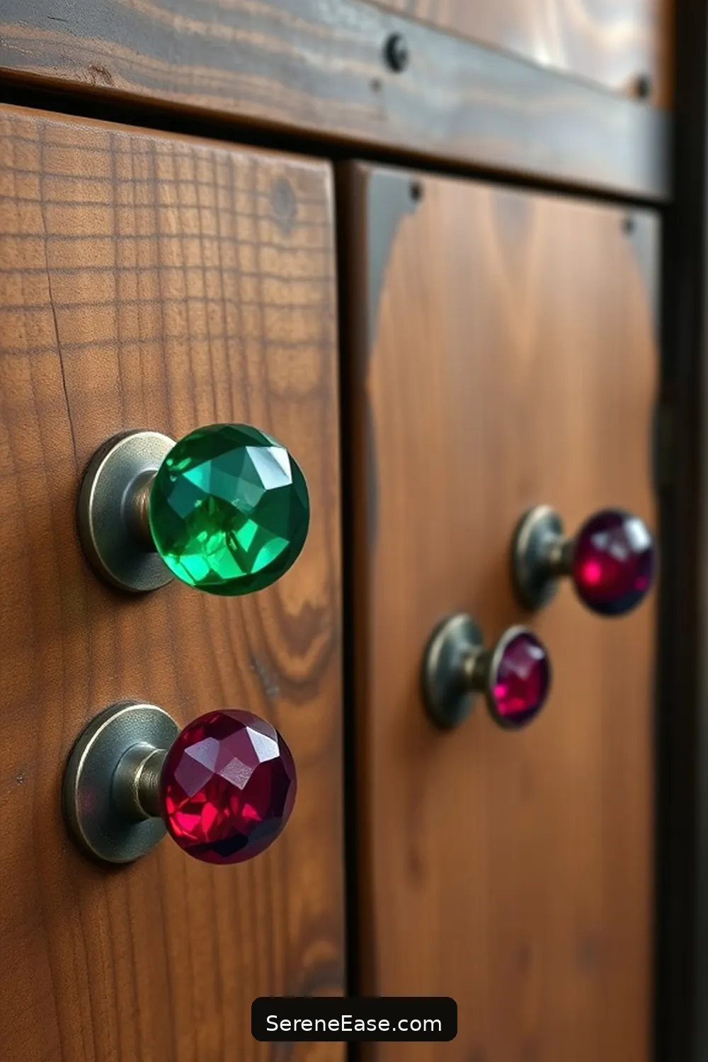 25 Ways to Incorporate Jewel Tones in Industrial Nursery Style 22 Use Jewel-Toned Knobs and Handles for 25 Ways to Incorporate Jewel Tones in Industrial Nursery Style