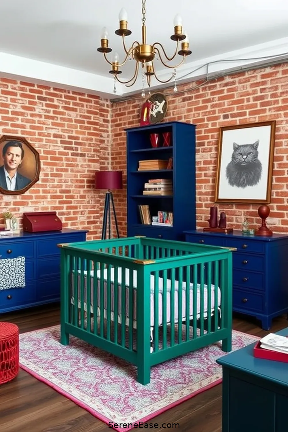 25 Ways to Incorporate Jewel Tones in Industrial Nursery Style 12 Use Jewel-Toned Paint for Furniture for 25 Ways to Incorporate Jewel Tones in Industrial Nursery Style