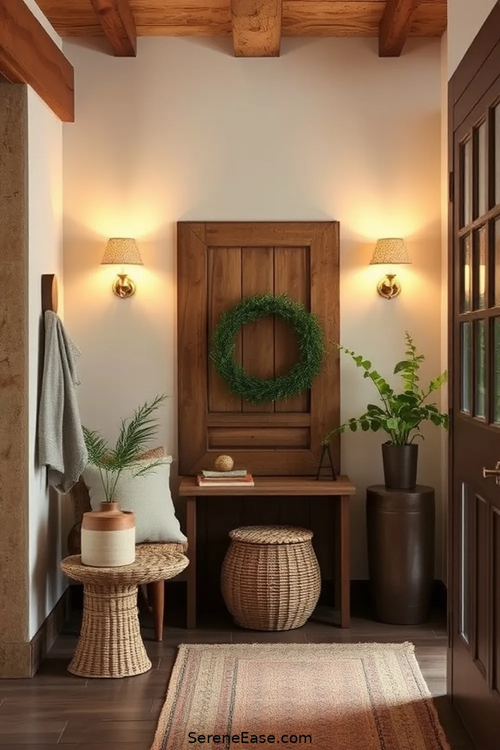 25 Ways to Incorporate Metallic Accents in a Rustic Entryway Style 16 Brass or Copper Wall Sconces for Soft Lighting for 25 Ways to Incorporate Metallic Accents in a Rustic Entryway Style