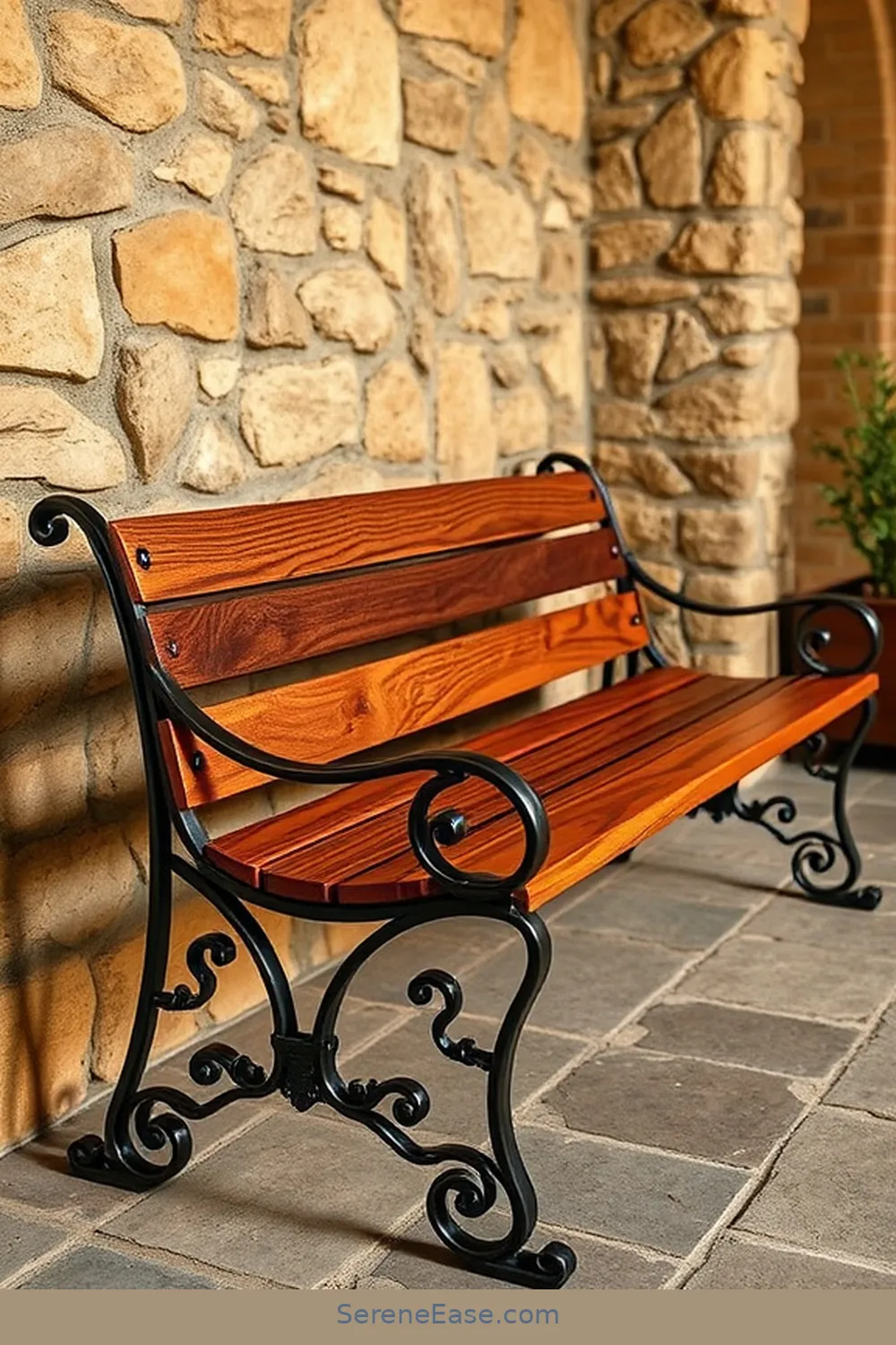 25 Ways to Incorporate Metallic Accents in a Rustic Entryway Style 14 Steel Bench With Rustic Wood Elements for 25 Ways to Incorporate Metallic Accents in a Rustic Entryway Style