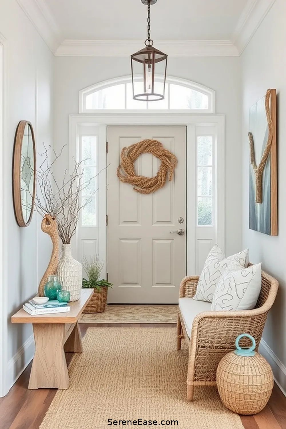 25 Ways to Incorporate Neutral Tones in Coastal Entryway Style 10 Decorate With Sea Glass Accents for 25 Ways to Incorporate Neutral Tones in Coastal Entryway Style