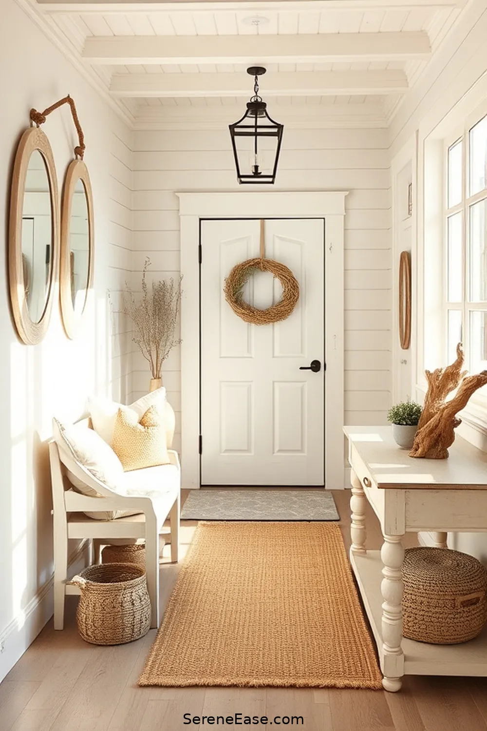 25 Ways to Incorporate Neutral Tones in Coastal Entryway Style 26 Use Whitewashed Furniture for a Beachy Feel for 25 Ways to Incorporate Neutral Tones in Coastal Entryway Style