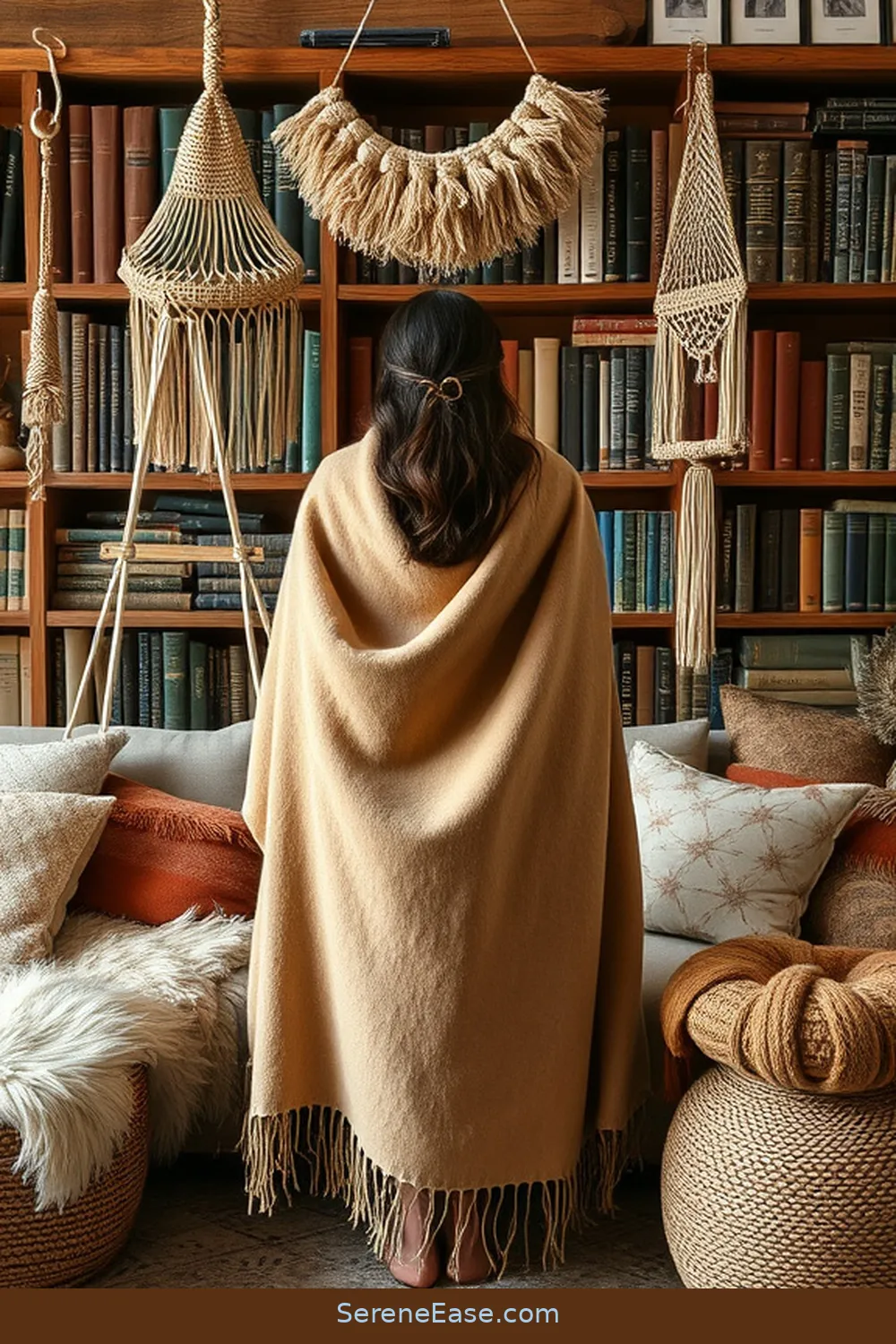 25 Ways to Incorporate Neutral Tones in a Bohemian Style Library 6 Add Soft, Earthy Fabrics for 25 Ways to Incorporate Neutral Tones in a Bohemian Style Library