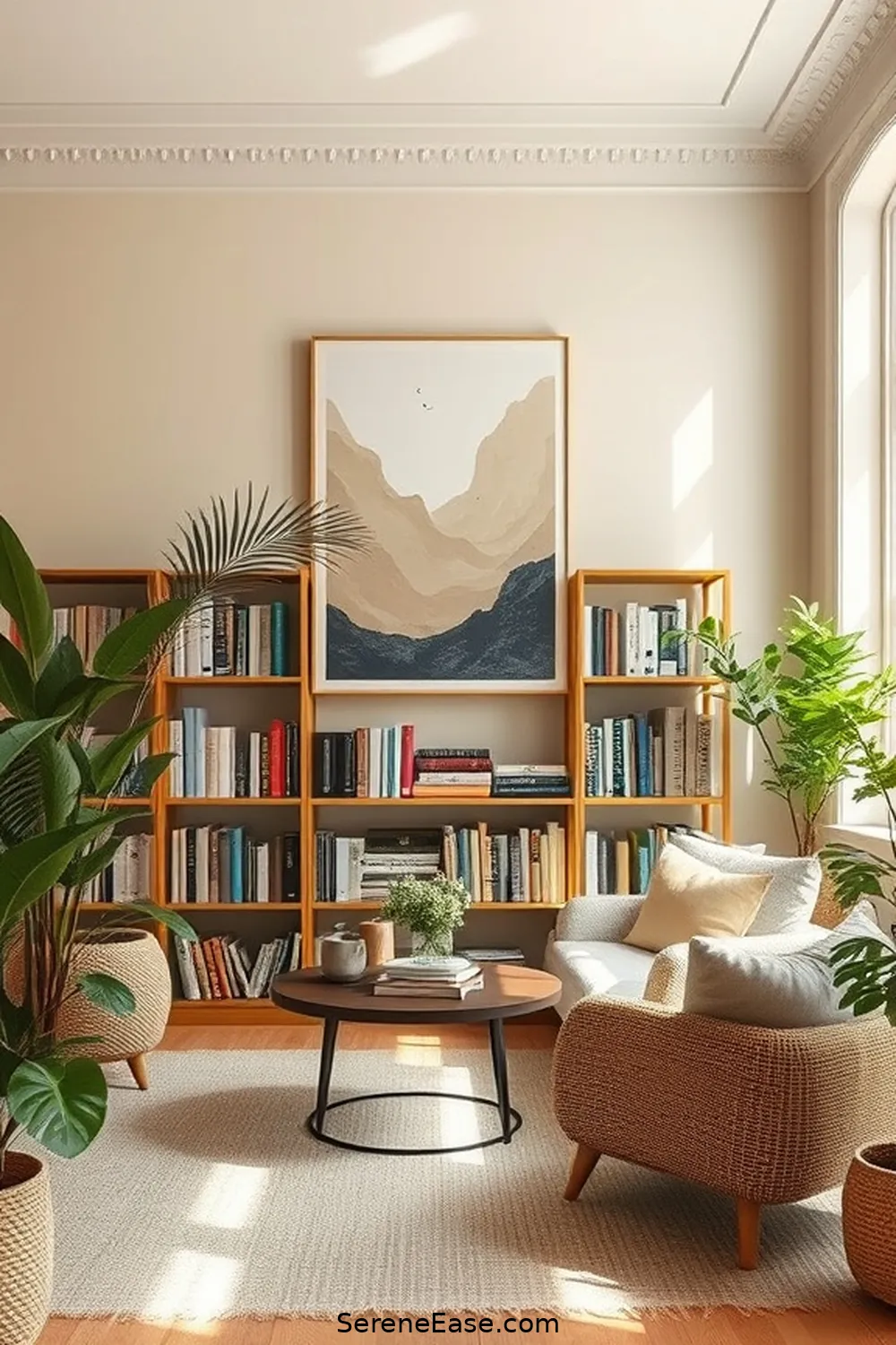 25 Ways to Incorporate Neutral Tones in a Bohemian Style Library 11 Select Neutral Artwork for 25 Ways to Incorporate Neutral Tones in a Bohemian Style Library