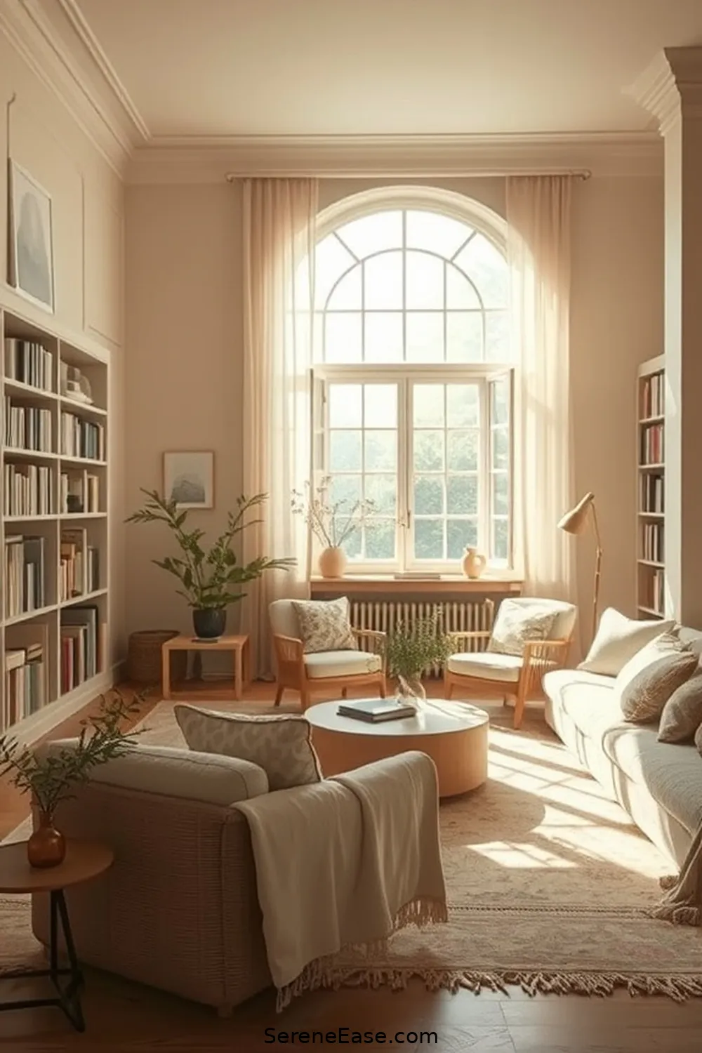 25 Ways to Incorporate Neutral Tones in a Bohemian Style Library 18 Use Neutral Paint Shades for 25 Ways to Incorporate Neutral Tones in a Bohemian Style Library