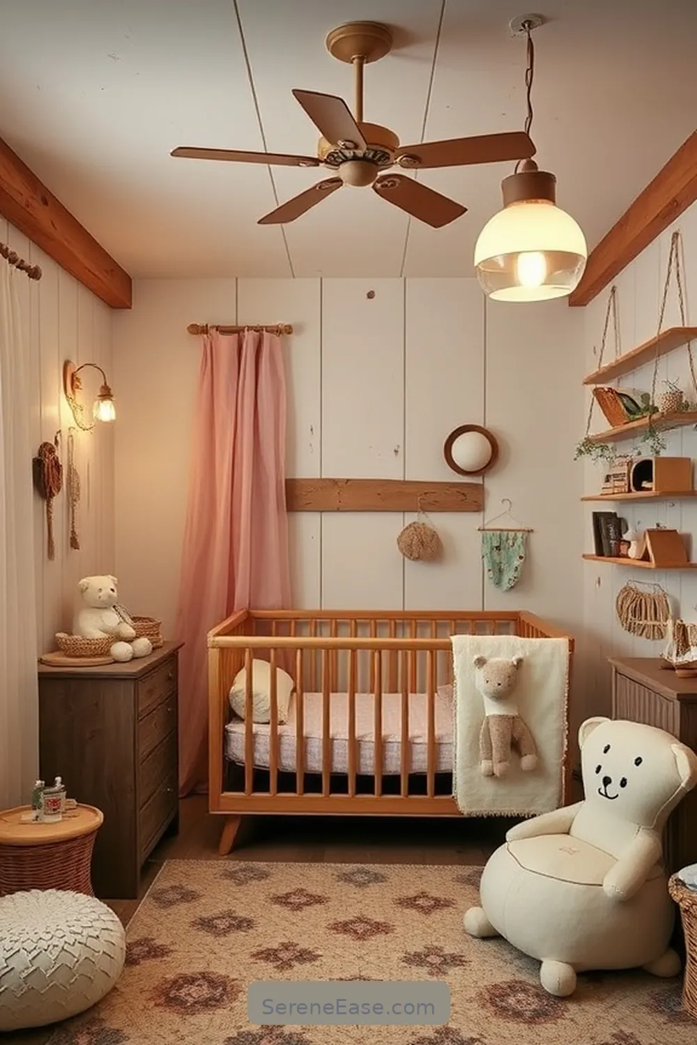 25 Ways to Incorporate Pastels Into Rustic Nursery Style 24 Use Pastel Lighting Fixtures for 25 Ways to Incorporate Pastels Into Rustic Nursery Style