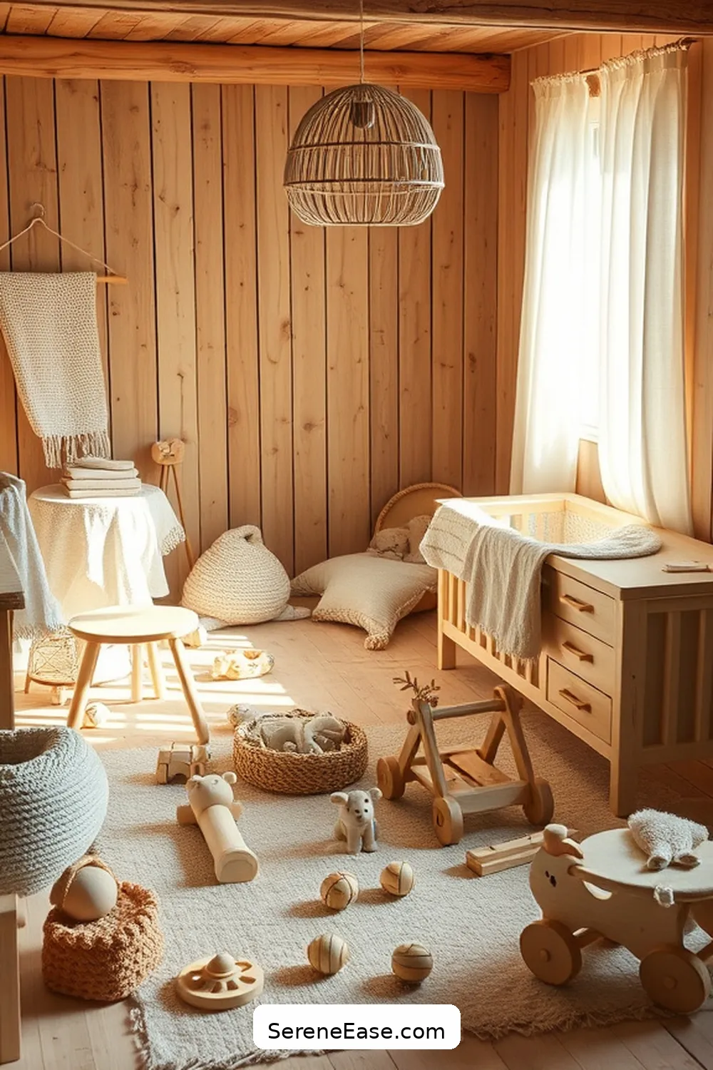 25 Ways to Incorporate Pastels Into Rustic Nursery Style 18 Use Wooden Toys in Pastel Colors for 25 Ways to Incorporate Pastels Into Rustic Nursery Style