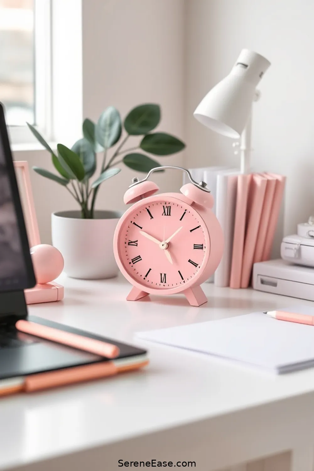 25 Ways to Incorporate Pastels in Your Minimalist Home Office Style 21 Pastel Desk Clock for 25 Ways to Incorporate Pastels in Your Minimalist Home Office Style