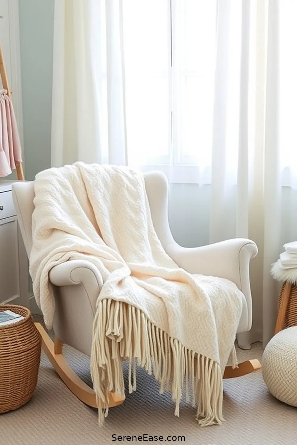 25 Ways to Incorporate Pastels in a Coastal Nursery Style 14 Add Pastel Throw Blankets for 25 Ways to Incorporate Pastels in a Coastal Nursery Style