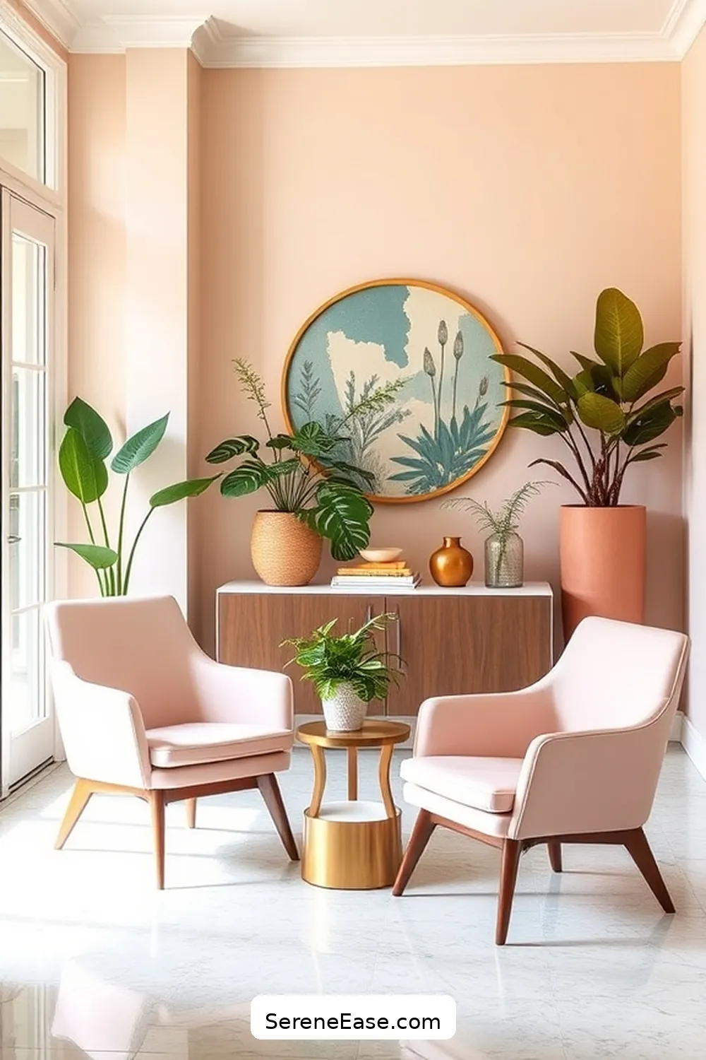 25 Ways to Incorporate Pastels in a Mid Century Modern Entryway Style 15 Add Pastel Accent Chairs for 25 Ways to Incorporate Pastels in a Mid Century Modern Entryway Style