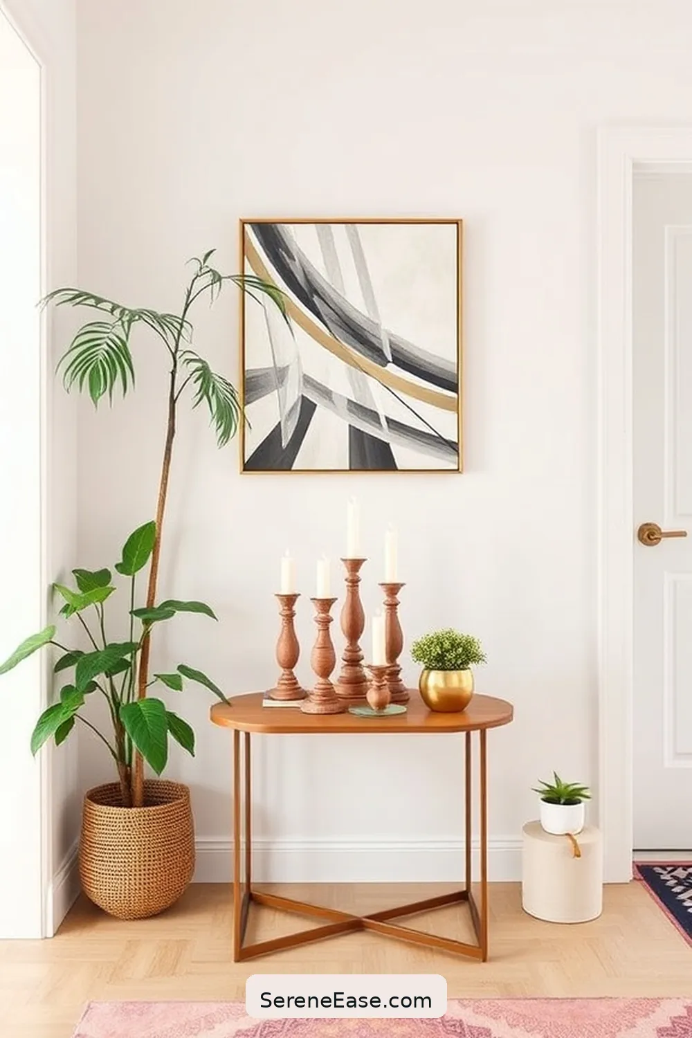 25 Ways to Incorporate Pastels in a Mid Century Modern Entryway Style 25 Choose Pastel Candle Holders for 25 Ways to Incorporate Pastels in a Mid Century Modern Entryway Style