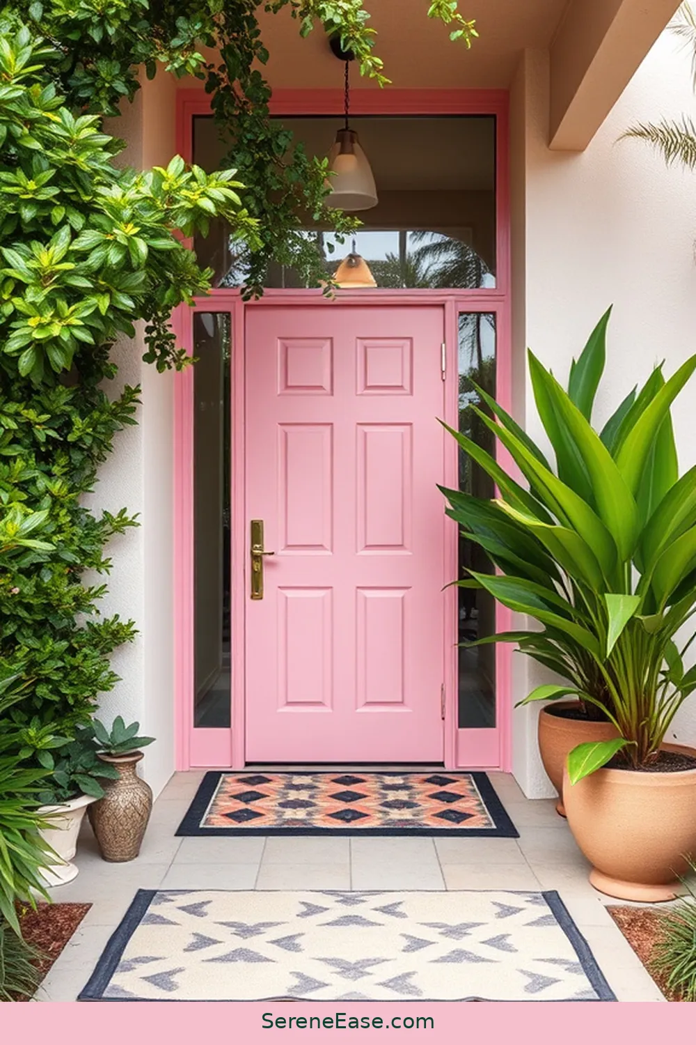 25 Ways to Incorporate Pastels in a Mid Century Modern Entryway Style 3 Paint the Front Door in Pastel Hue for 25 Ways to Incorporate Pastels in a Mid Century Modern Entryway Style