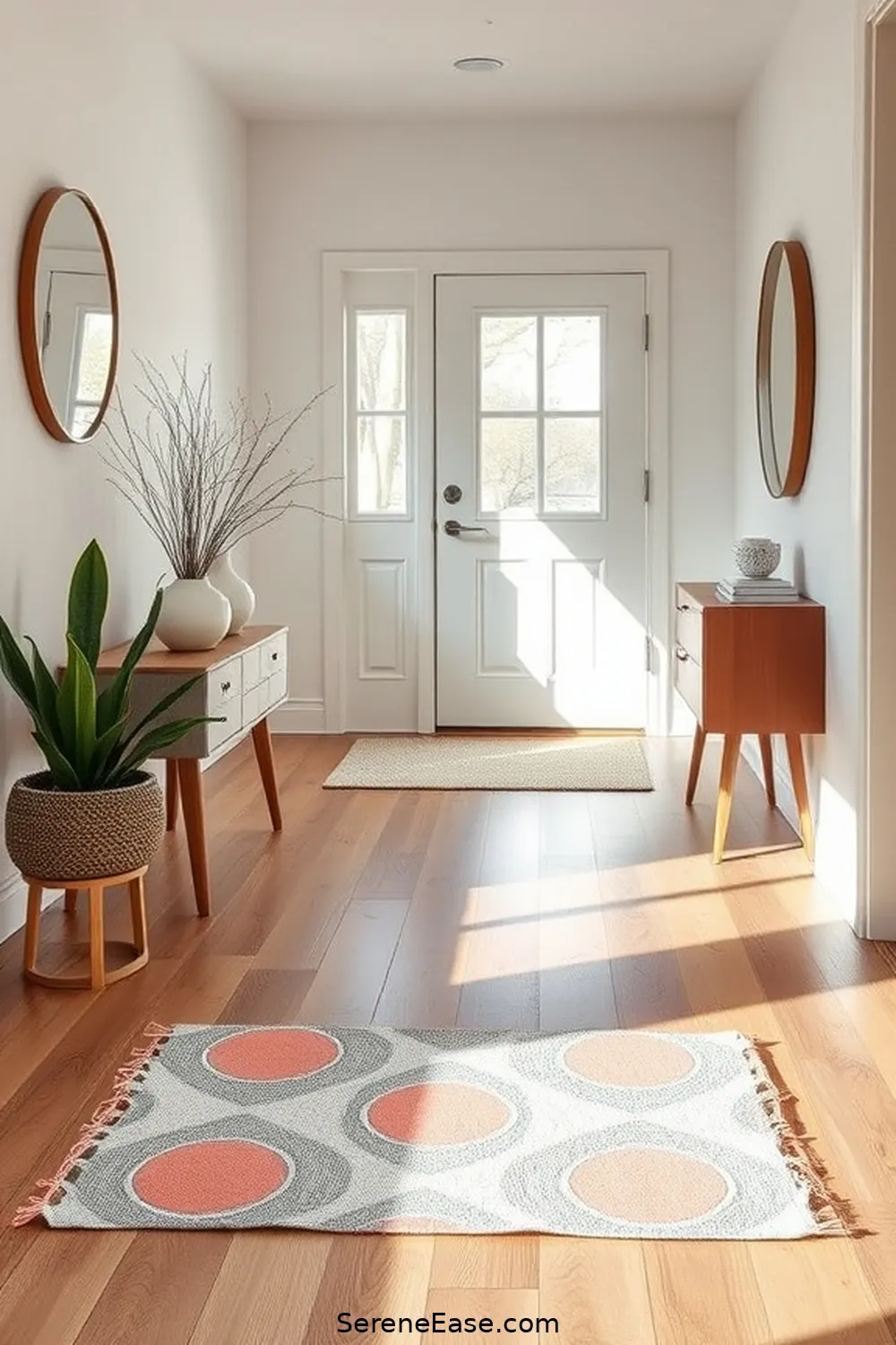 25 Ways to Incorporate Pastels in a Mid Century Modern Entryway Style 24 Use Pastel Coasters and Mat for 25 Ways to Incorporate Pastels in a Mid Century Modern Entryway Style