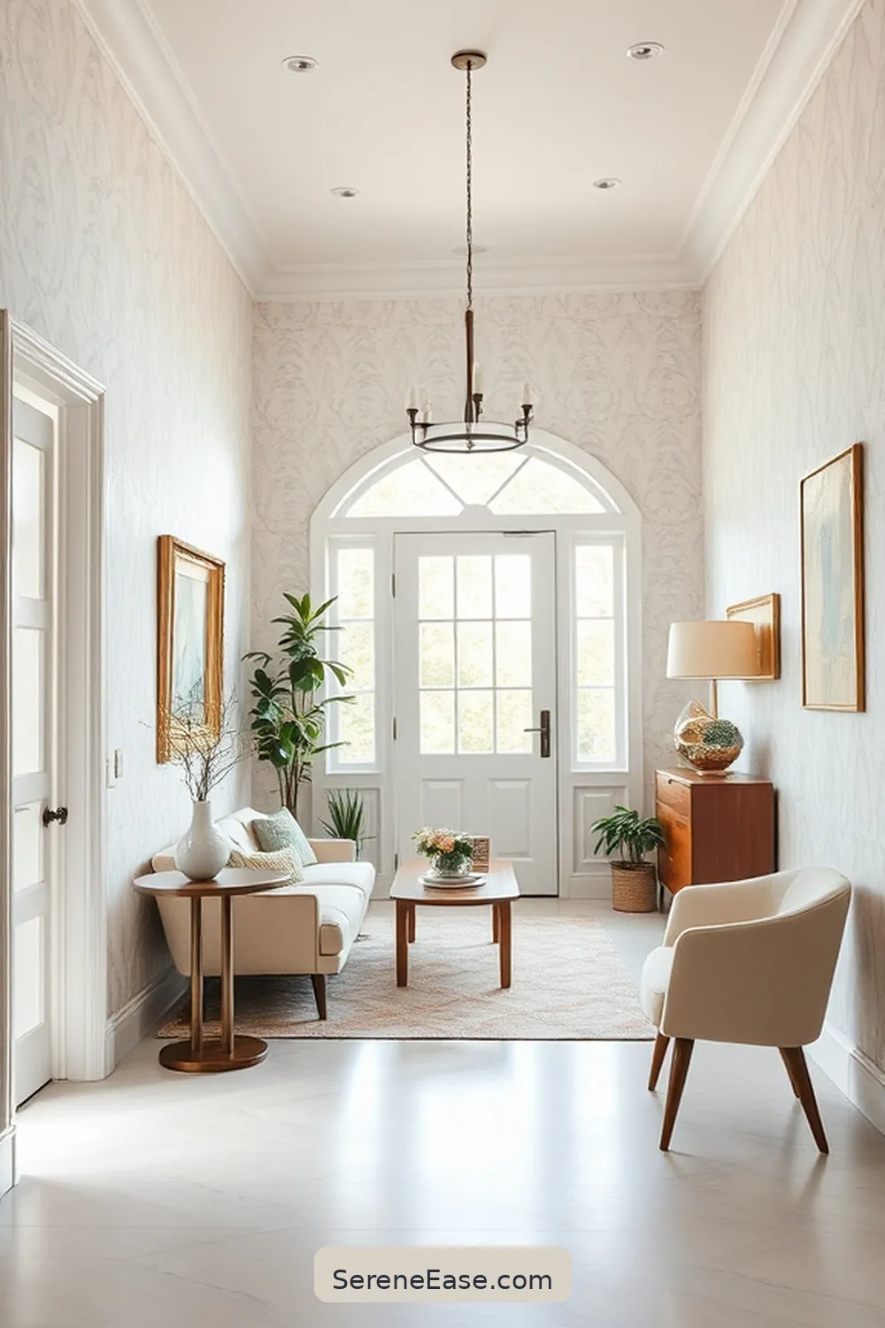 25 Ways to Incorporate Pastels in a Mid Century Modern Entryway Style 20 Use Pastel Wallpaper for 25 Ways to Incorporate Pastels in a Mid Century Modern Entryway Style