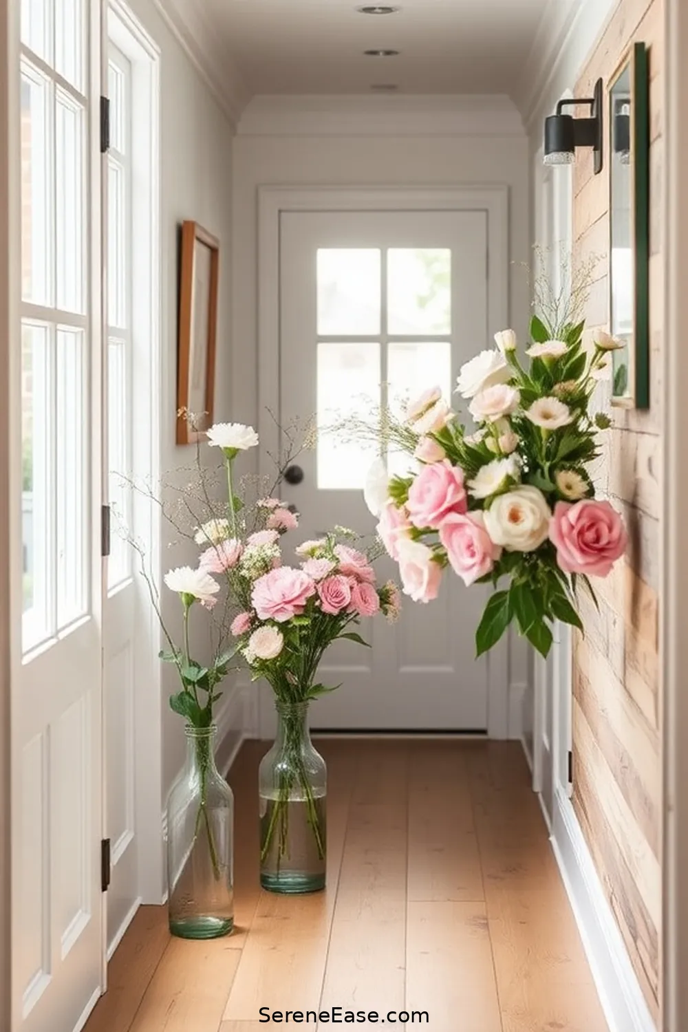 25 Ways to Incorporate Pastels in a Modern Farmhouse Hallway Style 23 Pastel Floral Arrangements for 25 Ways to Incorporate Pastels in a Modern Farmhouse Hallway Style