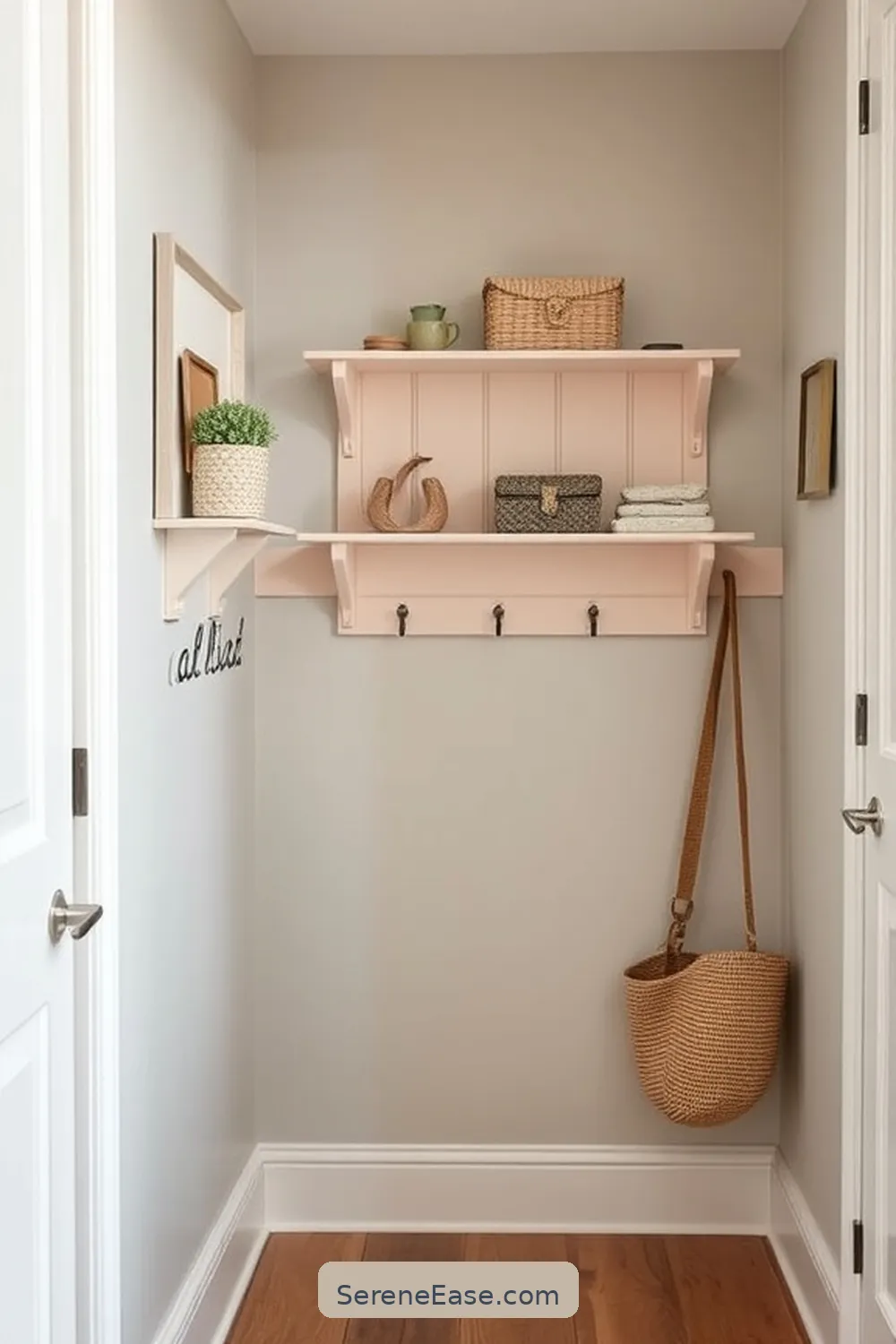 25 Ways to Incorporate Pastels in a Modern Farmhouse Hallway Style 20 Pastel Hooks and Wall Storage for 25 Ways to Incorporate Pastels in a Modern Farmhouse Hallway Style