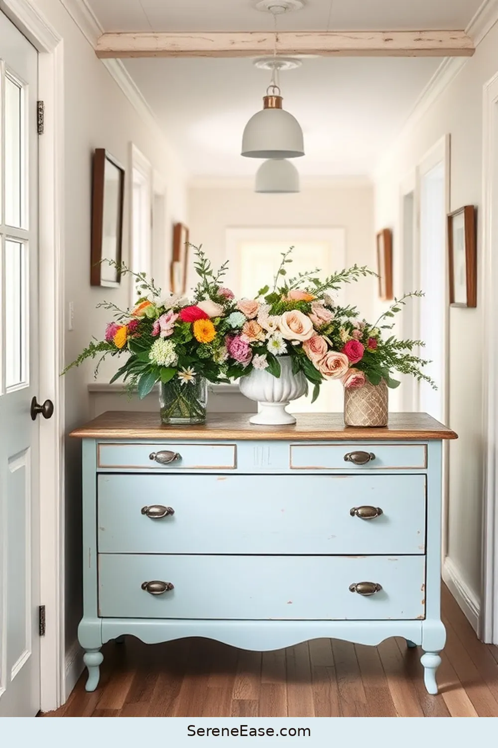 25 Ways to Incorporate Pastels in a Modern Farmhouse Hallway Style 5 Vintage Pastel Furniture for 25 Ways to Incorporate Pastels in a Modern Farmhouse Hallway Style
