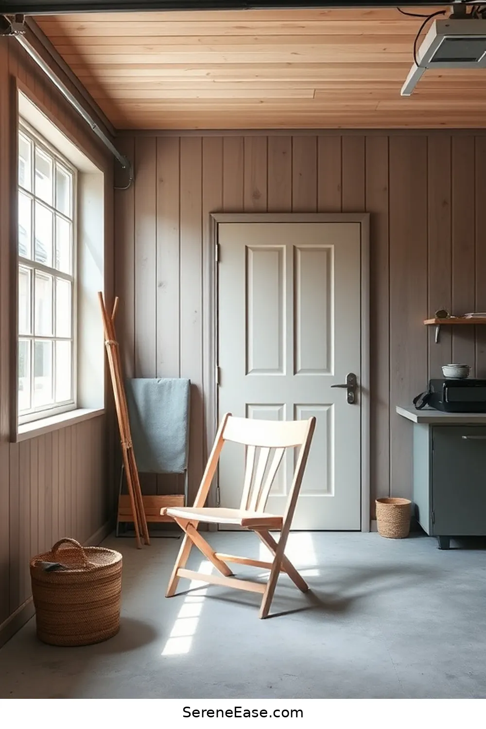 25 Ways to Incorporate Pastels in a Scandinavian-Style Garage 18 Add a Pastel Folding Chair for 25 Ways to Incorporate Pastels in a Scandinavian-Style Garage