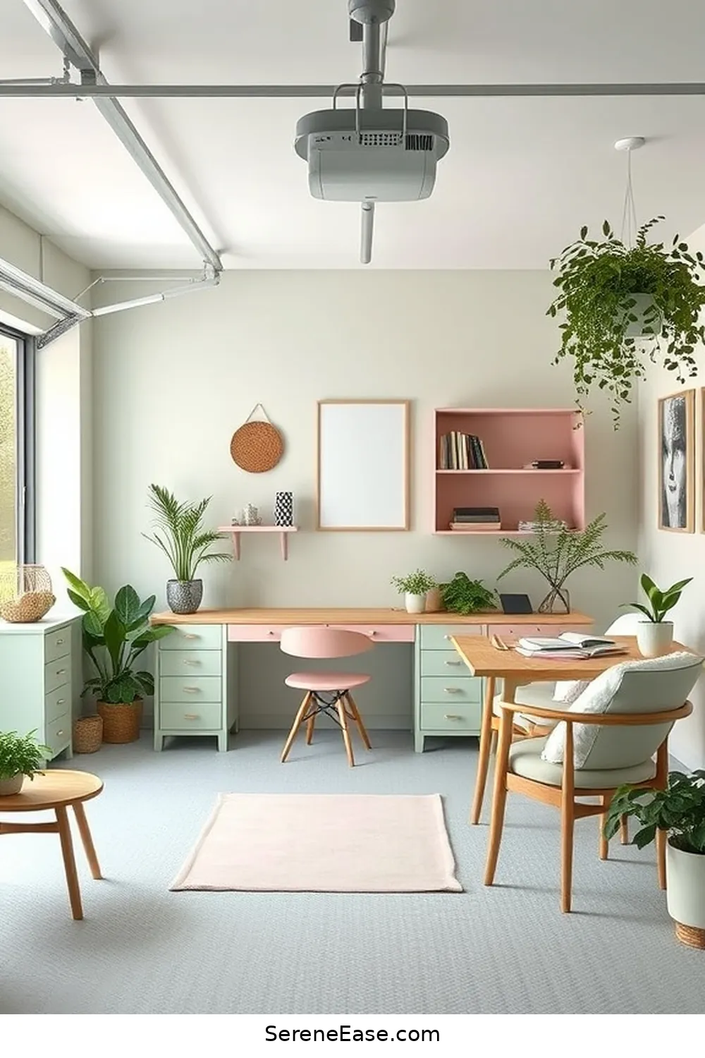 25 Ways to Incorporate Pastels in a Scandinavian-Style Garage 26 Create a Pastel-Themed Workspace for 25 Ways to Incorporate Pastels in a Scandinavian-Style Garage