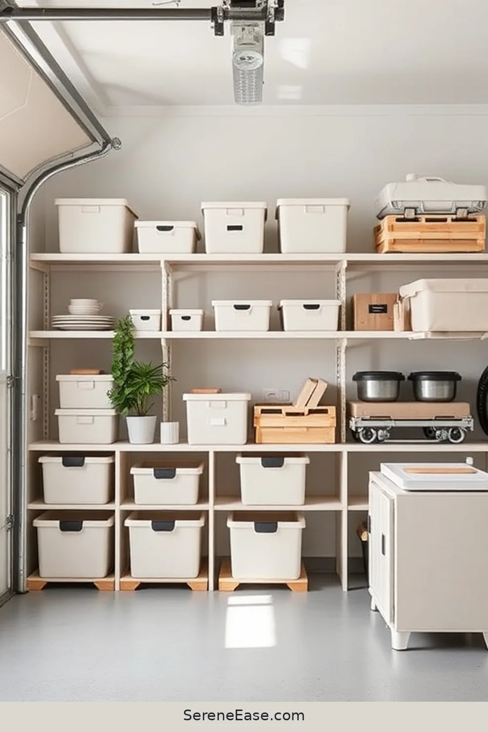 25 Ways to Incorporate Pastels in a Scandinavian-Style Garage 4 Incorporate Pastel Storage Solutions for 25 Ways to Incorporate Pastels in a Scandinavian-Style Garage