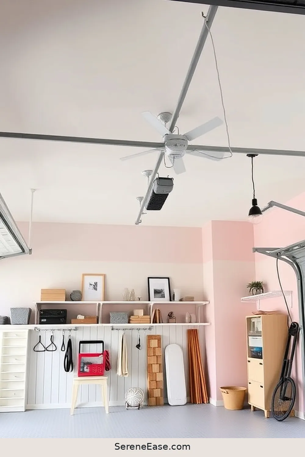 25 Ways to Incorporate Pastels in a Scandinavian-Style Garage 22 Use Pastel Décor on the Ceiling for 25 Ways to Incorporate Pastels in a Scandinavian-Style Garage