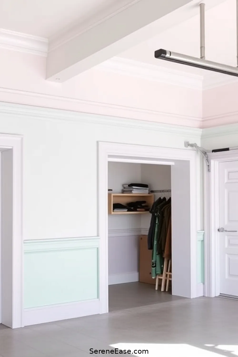 25 Ways to Incorporate Pastels in a Scandinavian-Style Garage 25 Use Pastel Paint for Trim and Molding for 25 Ways to Incorporate Pastels in a Scandinavian-Style Garage