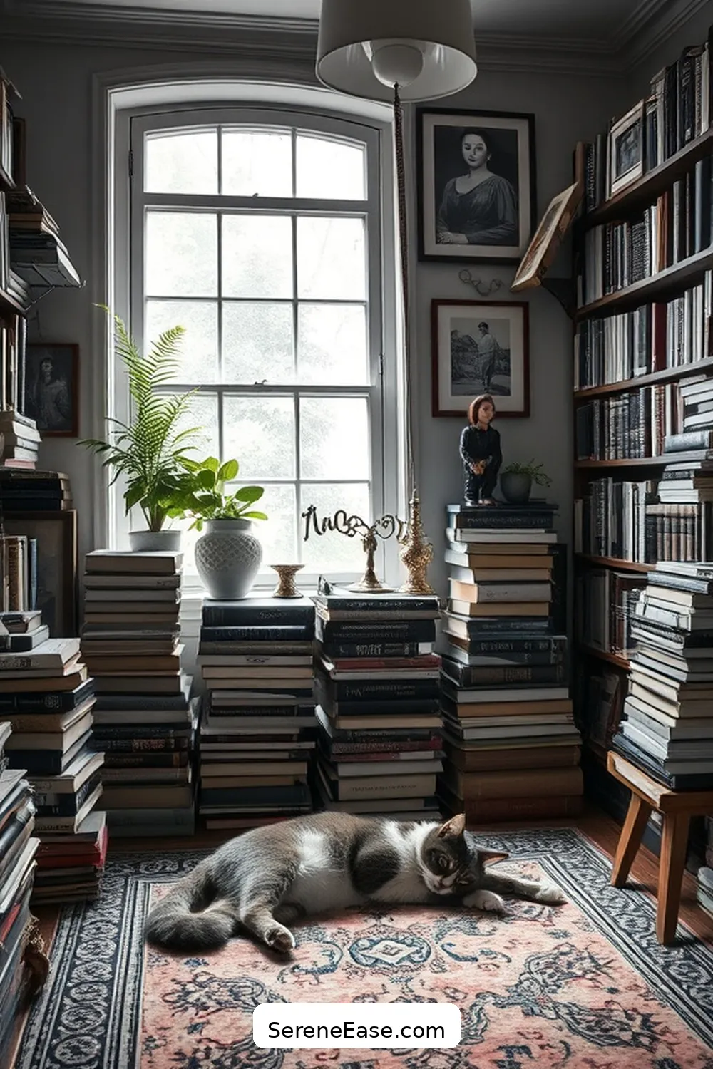 25 Ways to Infuse Black and White Bohemian Style Into Your Library 15 Use Black and White Photography for 25 Ways to Infuse Black and White Bohemian Style Into Your Library