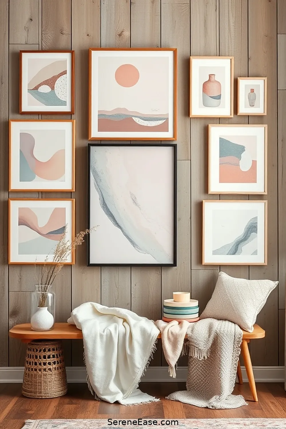 25 Ways to Use Pastels in Your Modern Farmhouse Garage Style 7 Create a Pastel-Themed Gallery Wall for 25 Ways to Use Pastels in Your Modern Farmhouse Garage Style