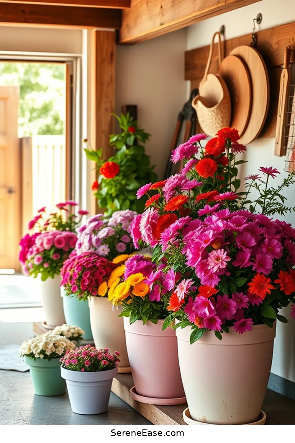 25 Ways to Use Pastels in Your Modern Farmhouse Garage Style 15 Incorporate Pastel Flower Pots for Greenery for 25 Ways to Use Pastels in Your Modern Farmhouse Garage Style