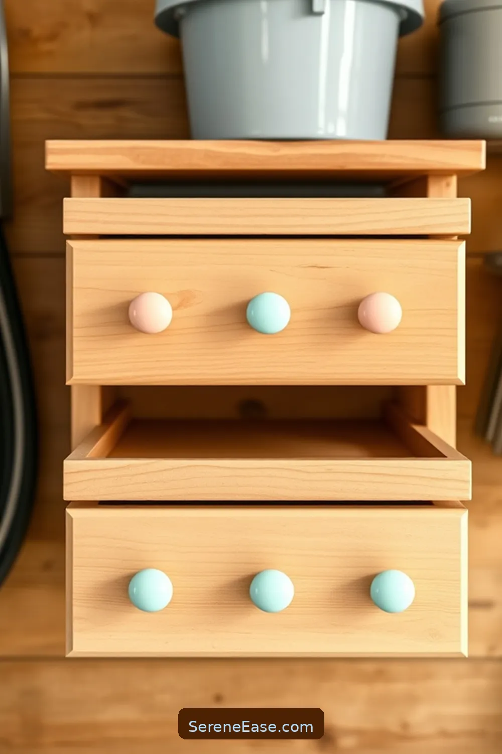 25 Ways to Use Pastels in Your Modern Farmhouse Garage Style 23 Incorporate Pastel Hardware on Drawers for 25 Ways to Use Pastels in Your Modern Farmhouse Garage Style