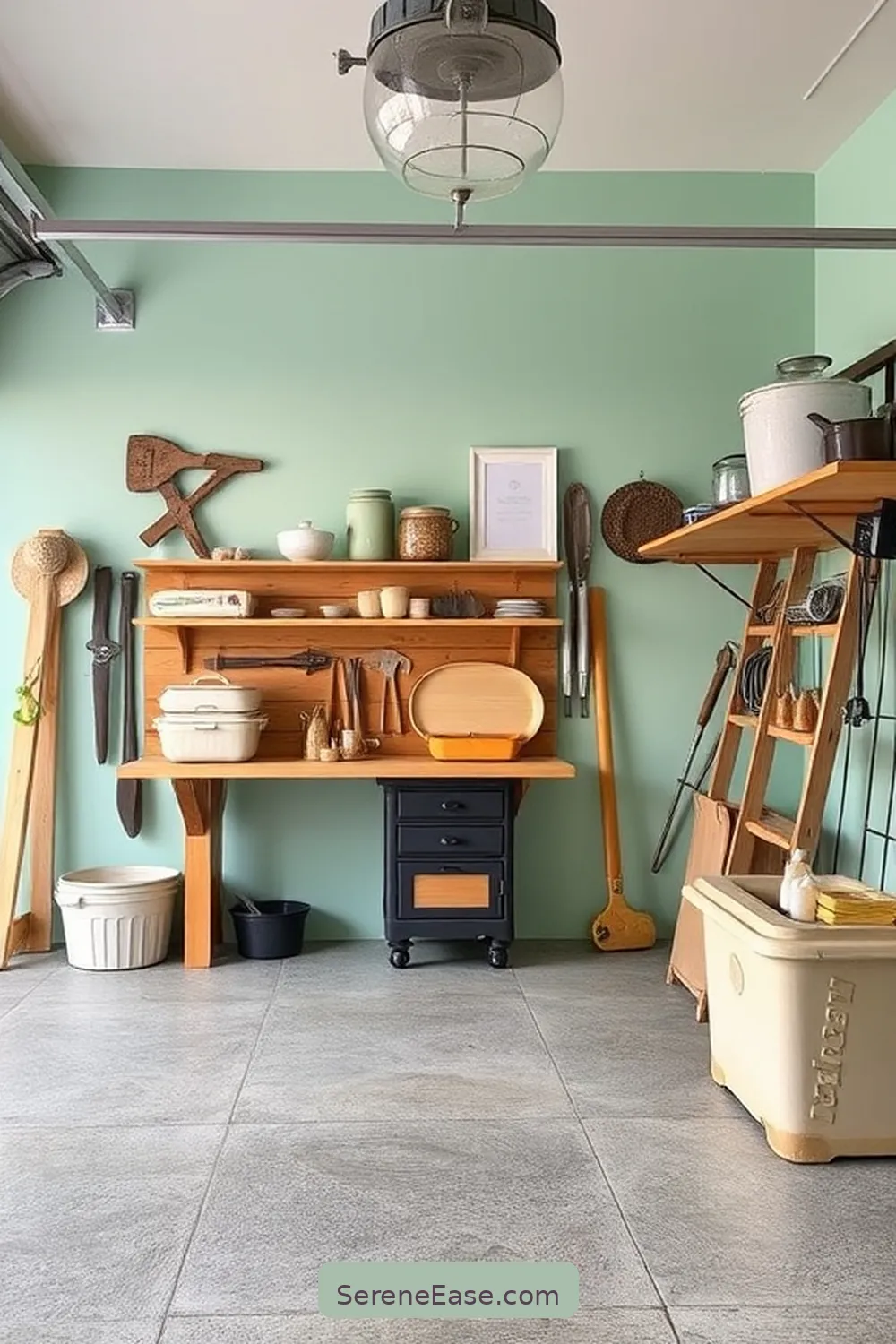 25 Ways to Use Pastels in Your Modern Farmhouse Garage Style 2 Paint an Accent Wall in Soft Mint Green for 25 Ways to Use Pastels in Your Modern Farmhouse Garage Style