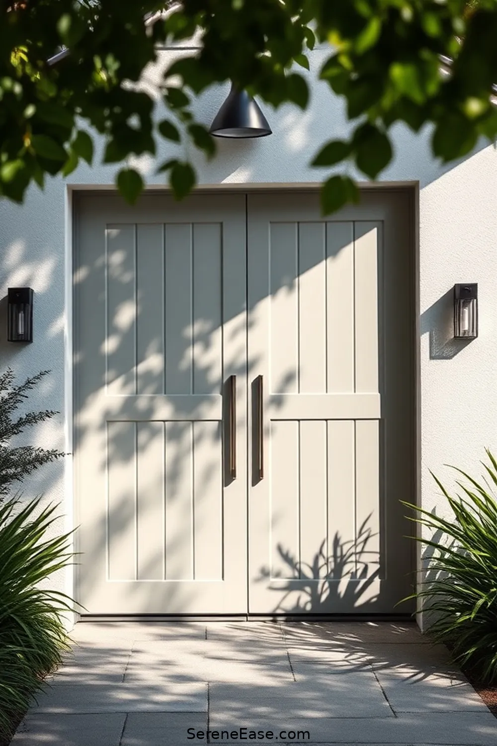 25 Ways to Use Pastels in Your Modern Farmhouse Garage Style 9 Paint the Garage Door in a Muted Pastel Shade for 25 Ways to Use Pastels in Your Modern Farmhouse Garage Style