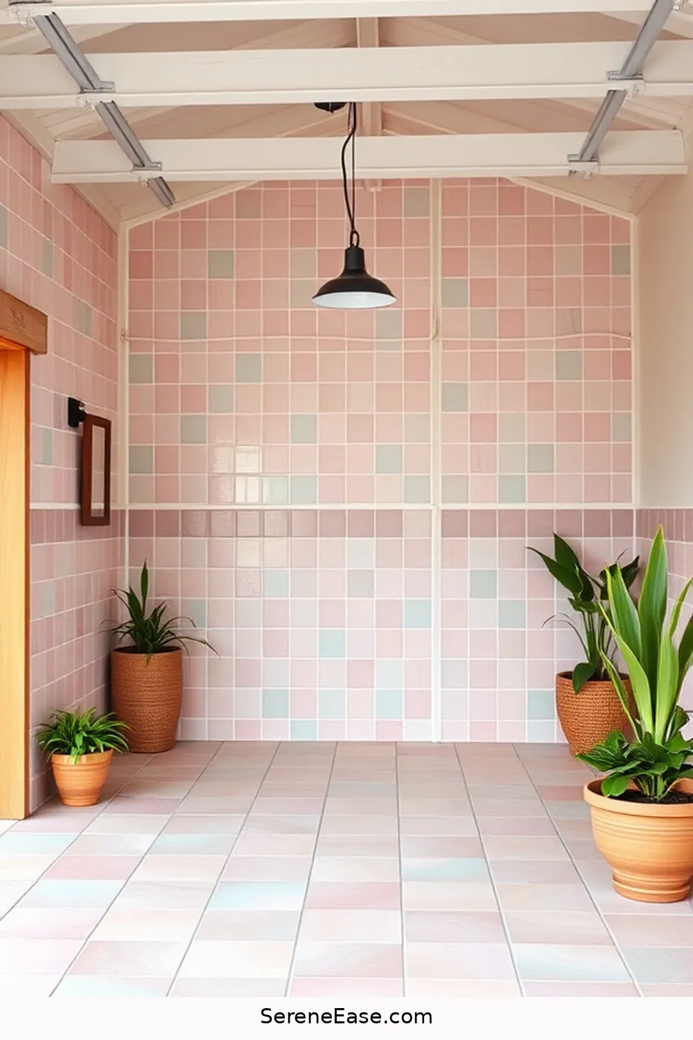 25 Ways to Use Pastels in Your Modern Farmhouse Garage Style 26 Update Garage Flooring With Pastel Tiles for 25 Ways to Use Pastels in Your Modern Farmhouse Garage Style
