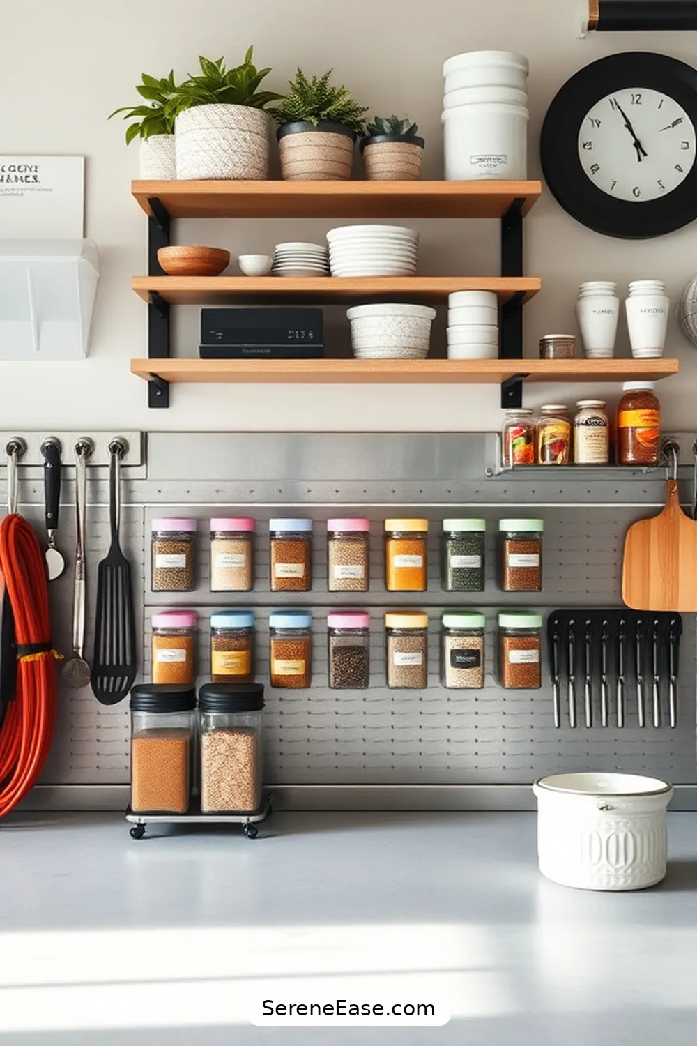 25 Ways to Use Pastels in Your Modern Farmhouse Garage Style 24 Use Pastel Magnetic Spice Jars for 25 Ways to Use Pastels in Your Modern Farmhouse Garage Style