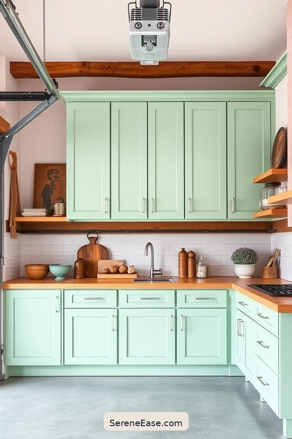 25 Ways to Use Pastels in Your Modern Farmhouse Garage Style 16 Use Pastel Paint on Cabinets for 25 Ways to Use Pastels in Your Modern Farmhouse Garage Style