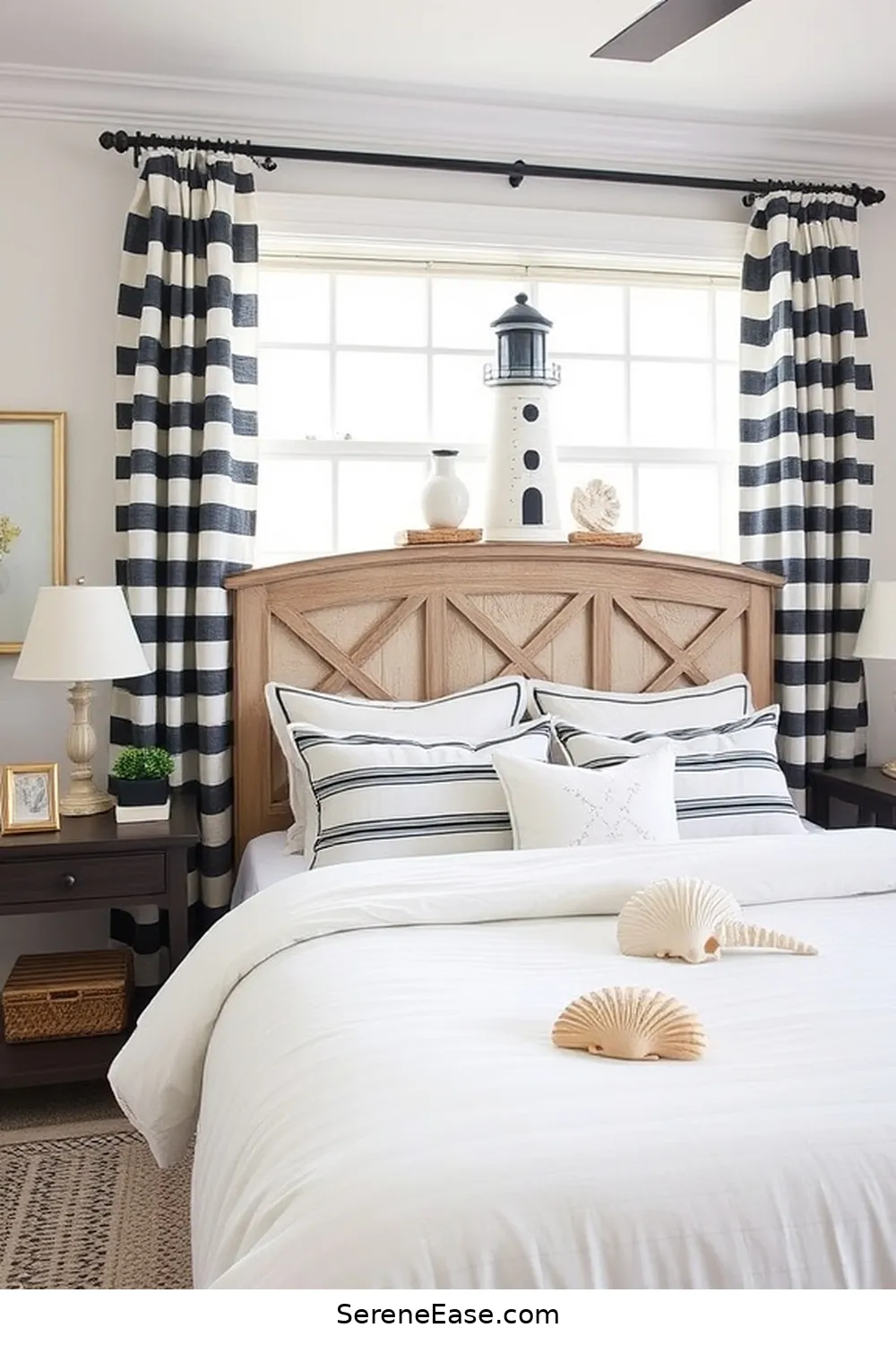 Achieve Black and White Coastal Bedroom Style 6 Utilizing Nautical Motifs and Decor for Achieve Black and White Coastal Bedroom Style