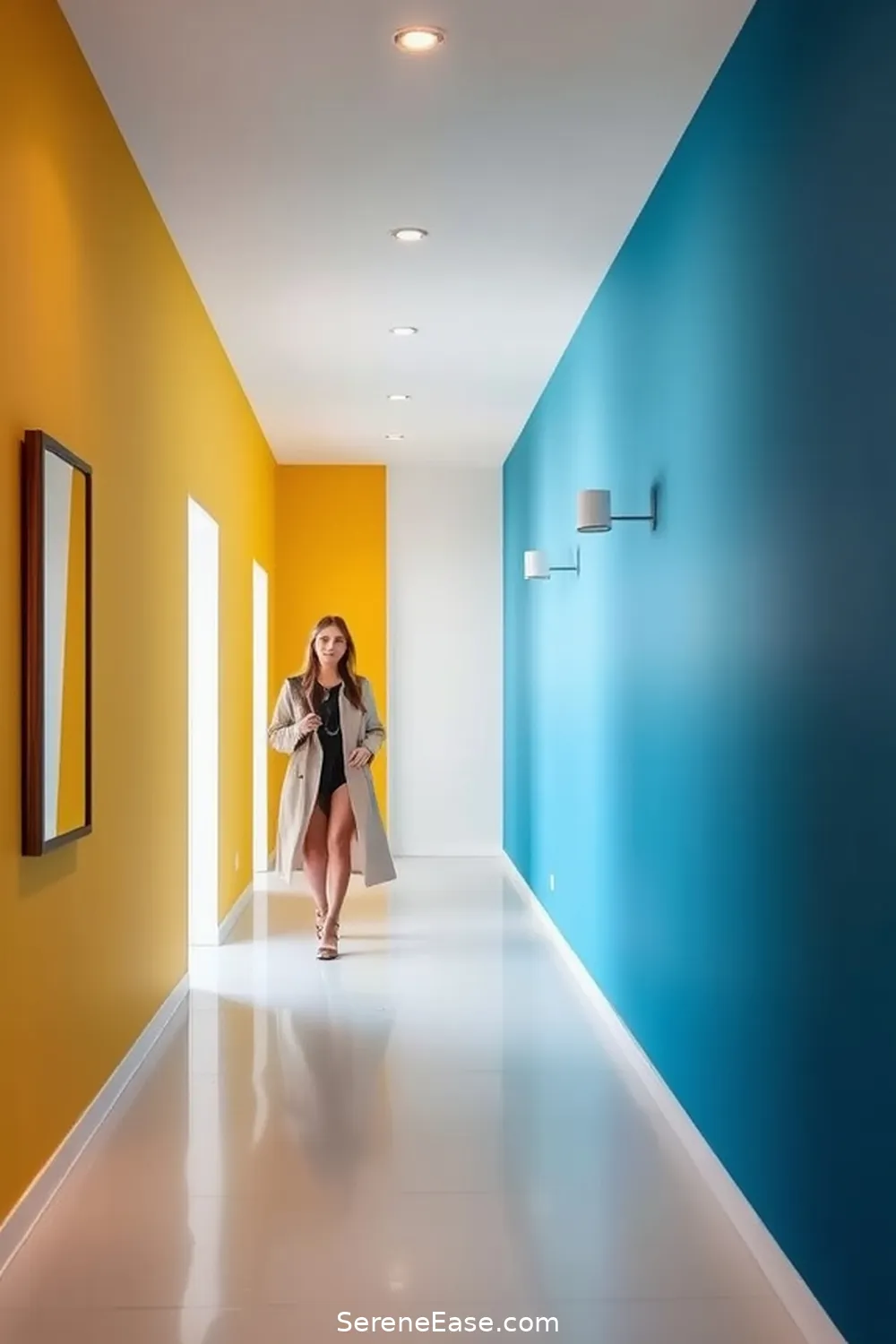 Achieve Bold Bright Minimalist Hallway Style 3 Choosing a Bold Color Palette for Achieve Bold Bright Minimalist Hallway Style