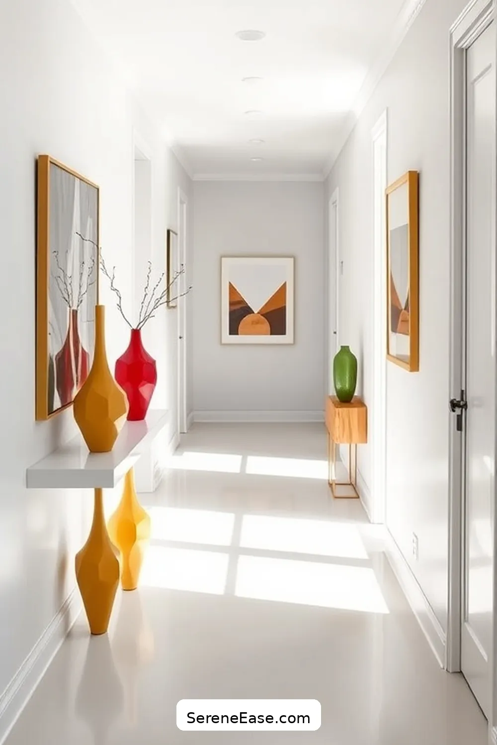 Achieve Bold Bright Minimalist Hallway Style 13 Personalizing With Unique Accessories for Achieve Bold Bright Minimalist Hallway Style