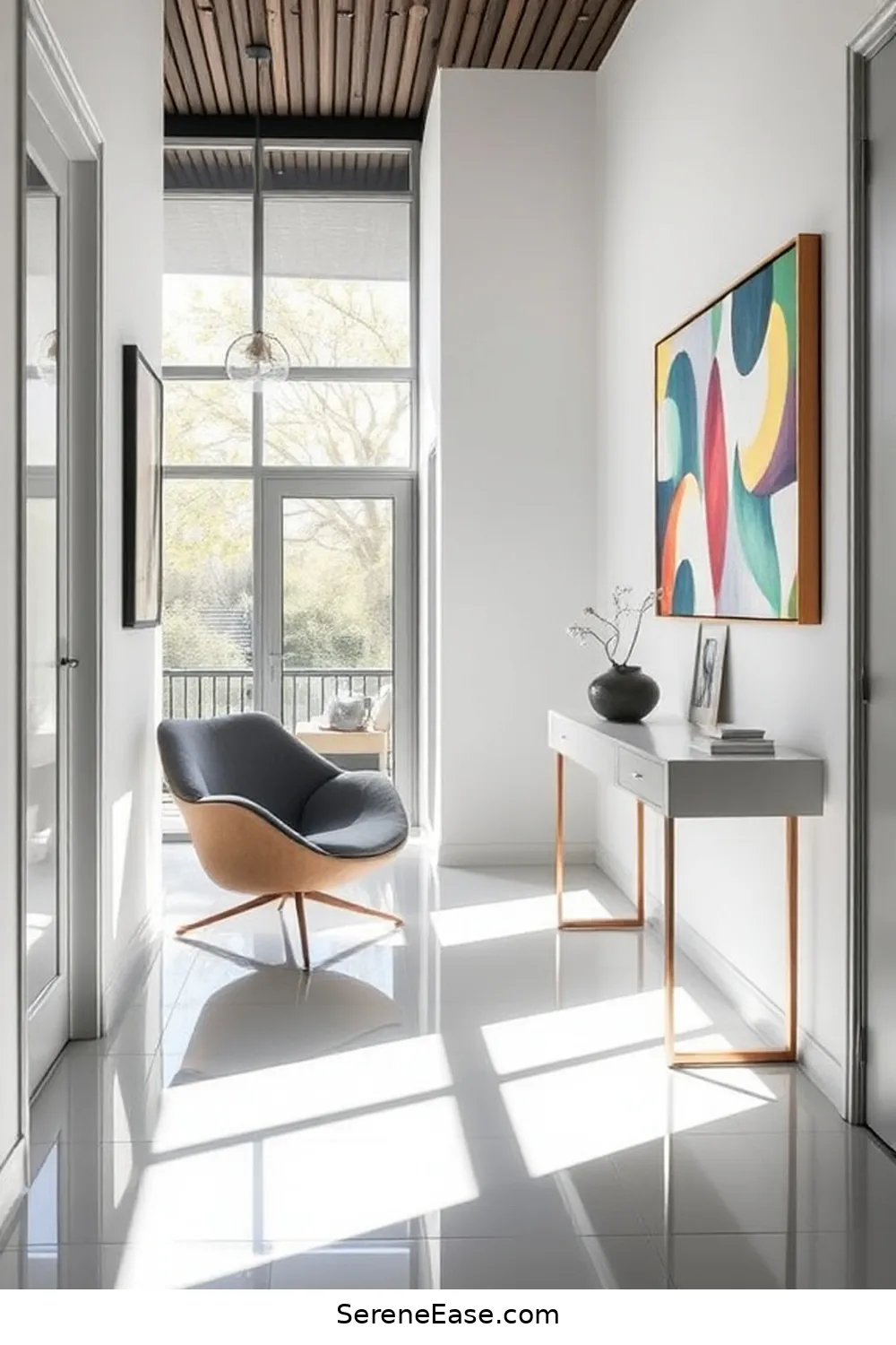 Achieve Bold Bright Minimalist Hallway Style 4 Selecting Statement Furniture Pieces for Achieve Bold Bright Minimalist Hallway Style
