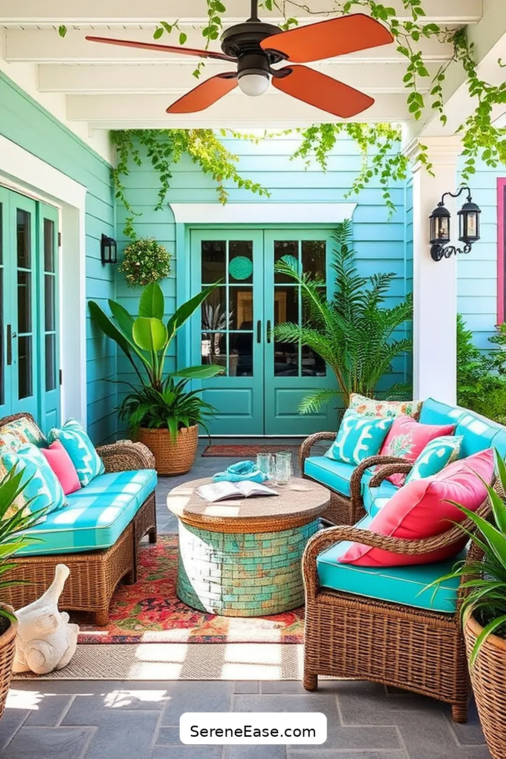Achieve Bold and Bright Coastal Style for Your Outdoor Patio 2 Choosing a Color Palette Inspired by the Sea for Achieve Bold and Bright Coastal Style for Your Outdoor Patio