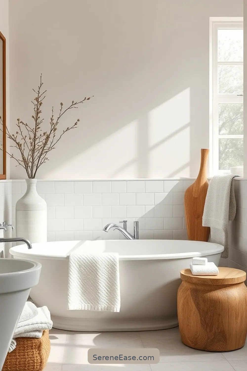 Achieve Neutral Tones in Your Modern Farmhouse Bathroom Style 5 Adding Decorative Accents for Achieve Neutral Tones in Your Modern Farmhouse Bathroom Style