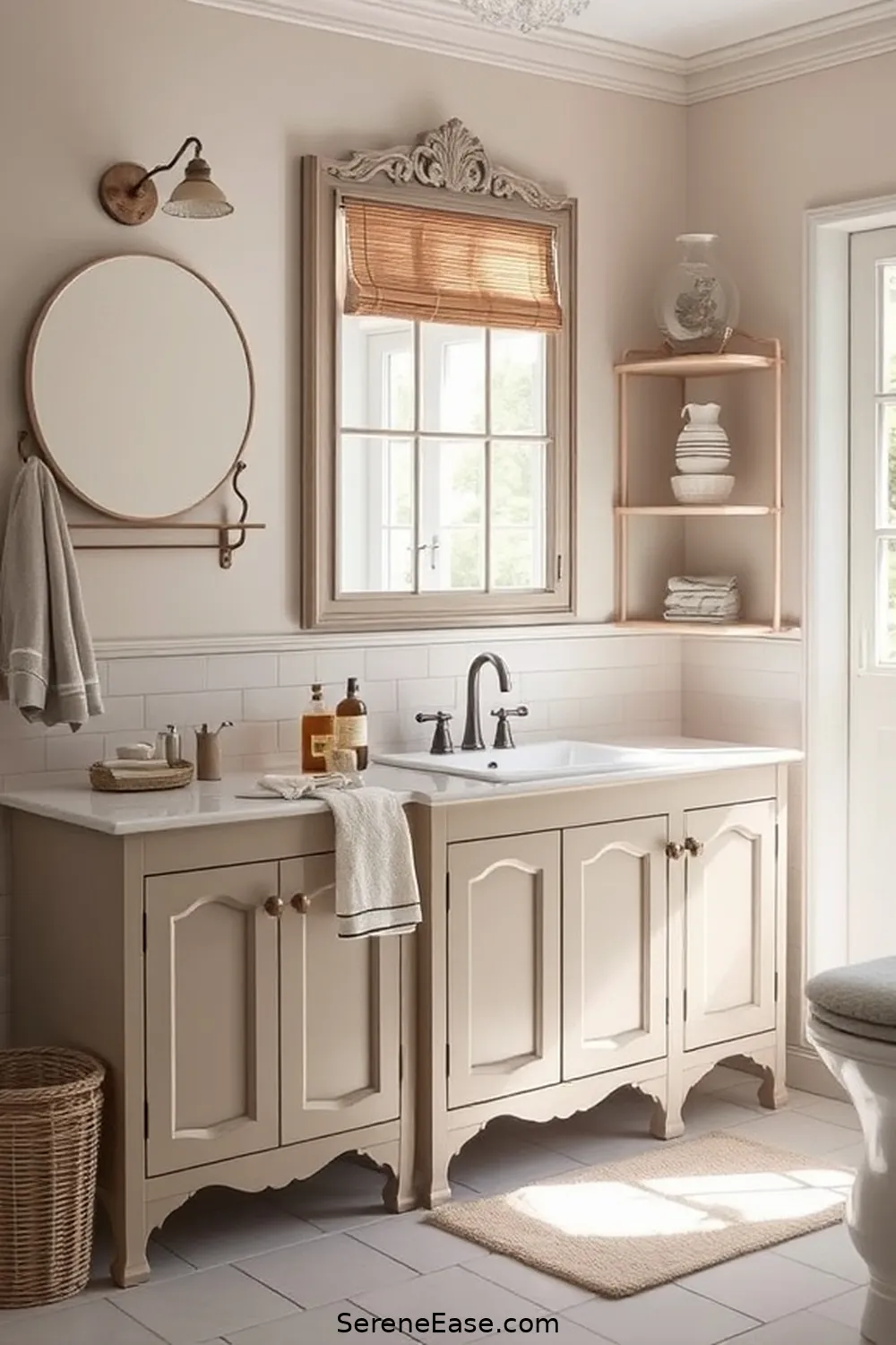 Achieve Neutral Tones in Your Modern Farmhouse Bathroom Style 4 Selecting Furniture and Fixtures for Achieve Neutral Tones in Your Modern Farmhouse Bathroom Style