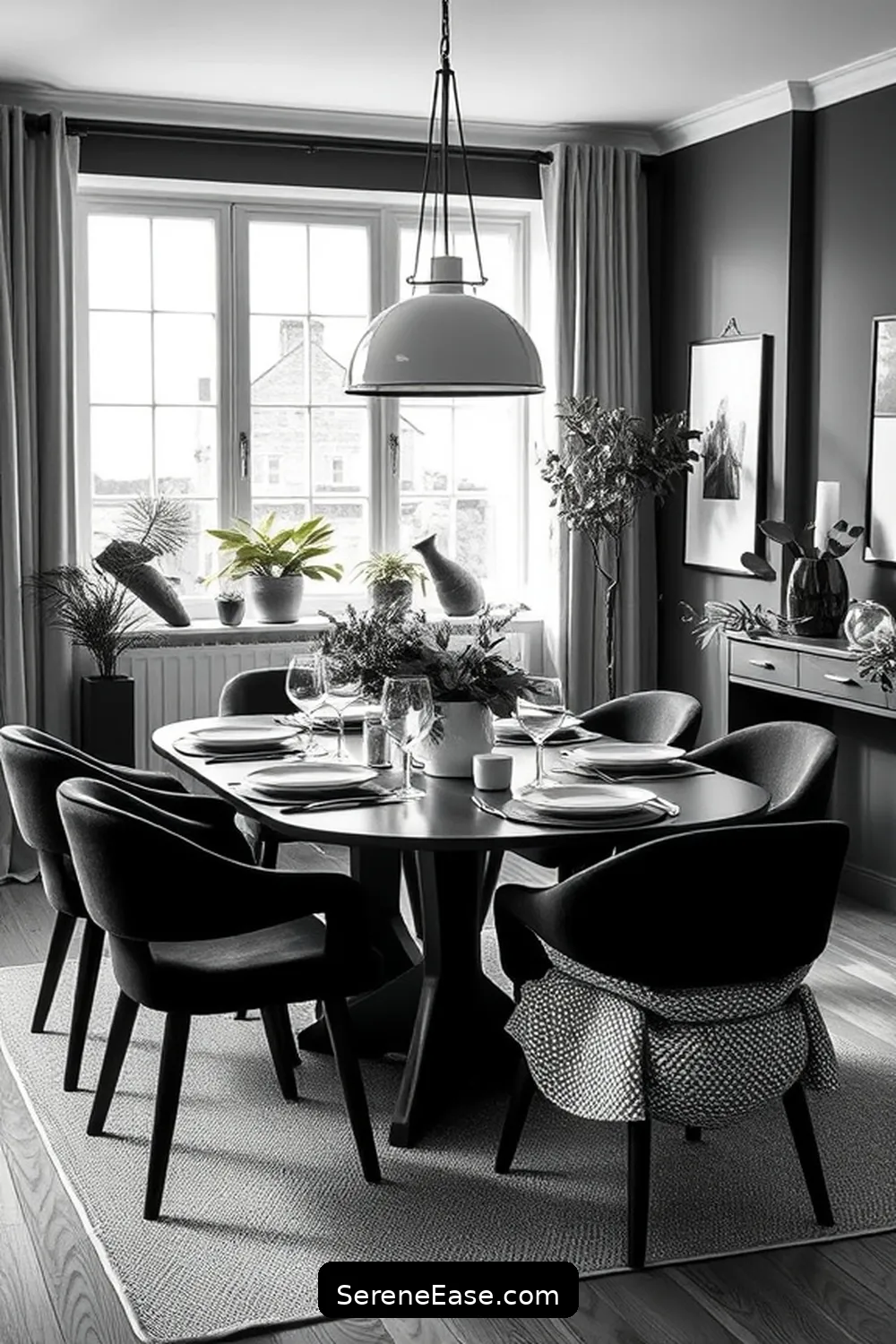 Achieve a Black and White Scandinavian Dining Room With This Step-By-Step Guide 14 Final Touches for a Cohesive Look for Achieve a Black and White Scandinavian Dining Room With This Step-By-Step Guide