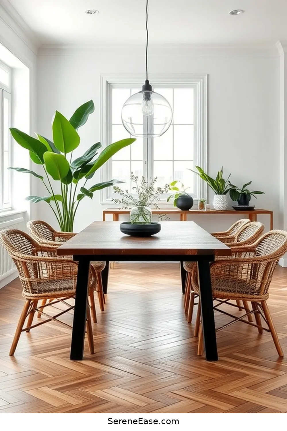 Achieve a Black and White Scandinavian Dining Room With This Step-By-Step Guide 5 Incorporating Natural Materials for Achieve a Black and White Scandinavian Dining Room With This Step-By-Step Guide